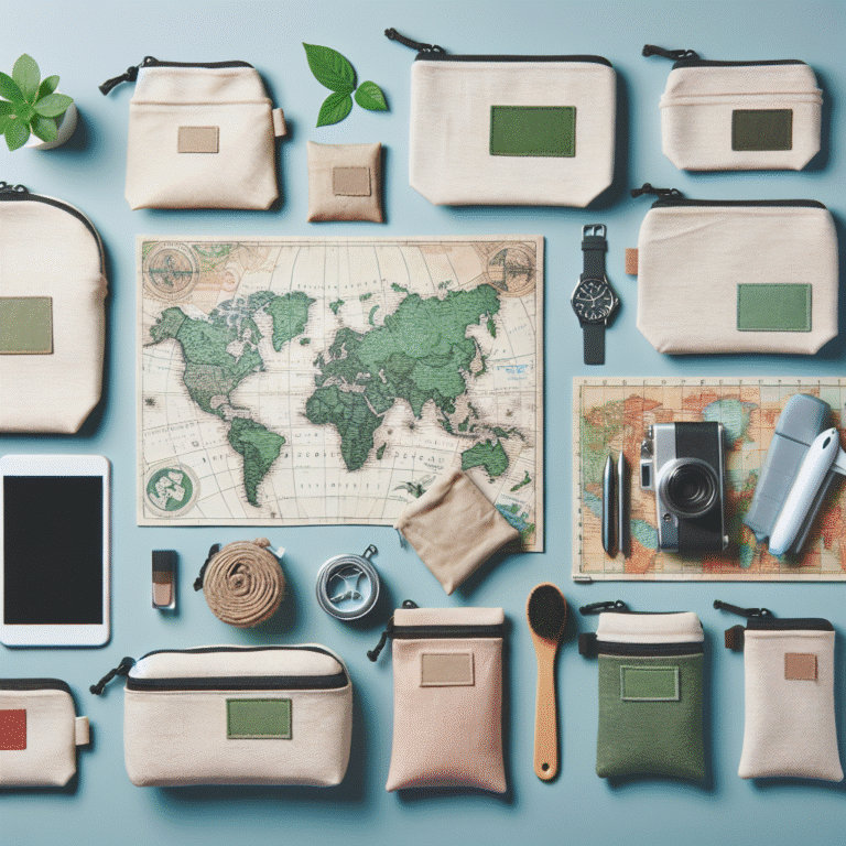 environmentally friendly travel pouches