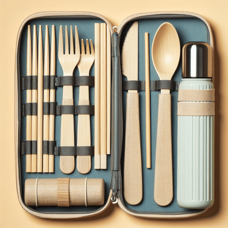 reusable cutlery and utensils for sustainable dining on the go
