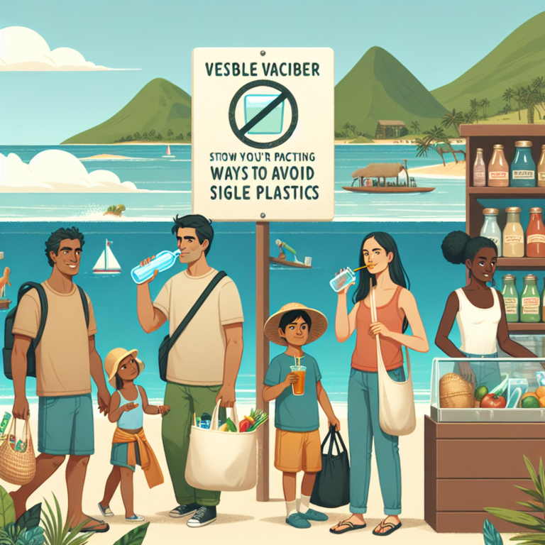 ways to avoid single-use plastics on vacation